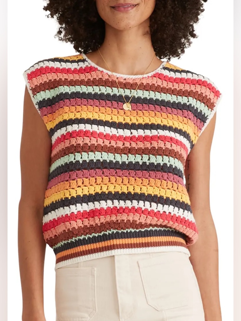 Marine Layer Crochet Dolman Sleeve Top